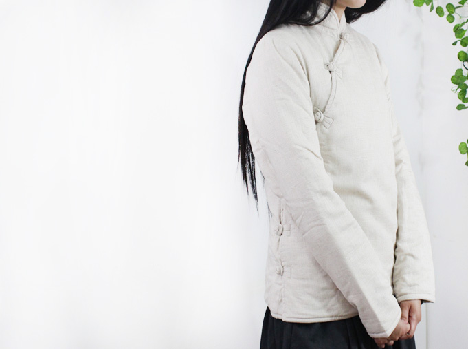 Áo khoác cotton và cotton nhỏ cotton retro phong cách Trung Quốc một phần gió quốc gia nhỏ áo bông nữ mùa đông tùy chỉnh kích thước lớn 51 - Bông phao dáng dài nữ