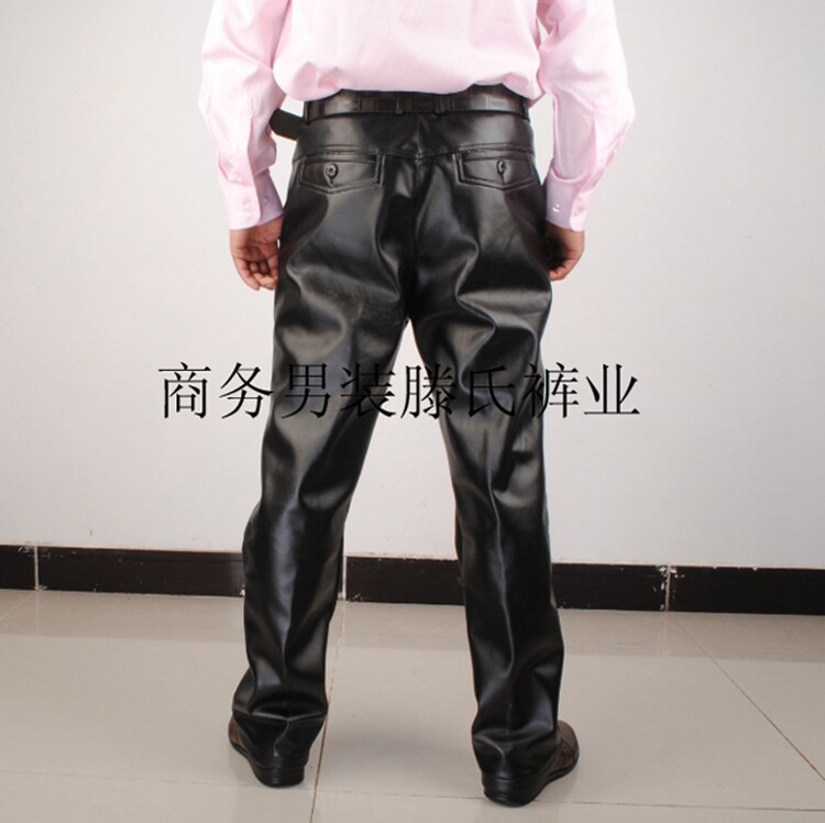 Pantalon cuir homme droit pour hiver - Ref 1489534 Image 36