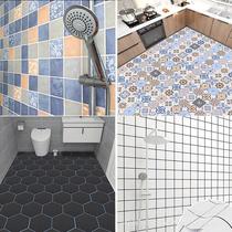 Bathroom floor anti-slip stickers kitchen bathroom tiles waterproof cover ugly thickened cement floor wear-resistant self-adhesive