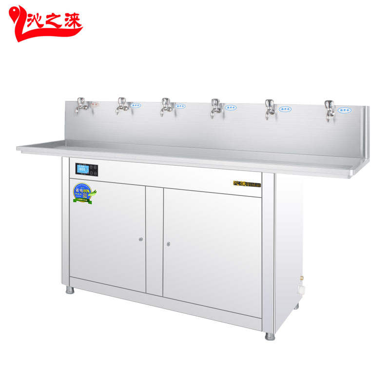 Energy-saving stainless steel direct drinking water dispenser catering school factory commercial water boiler desktop hot and cold water purifier 6E