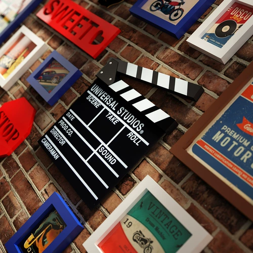 Промышленный стиль творческий бесплатный кофейный магазин ресторан ресторан Ретро, ​​старая настенная декоративная фотостенная светящаяся