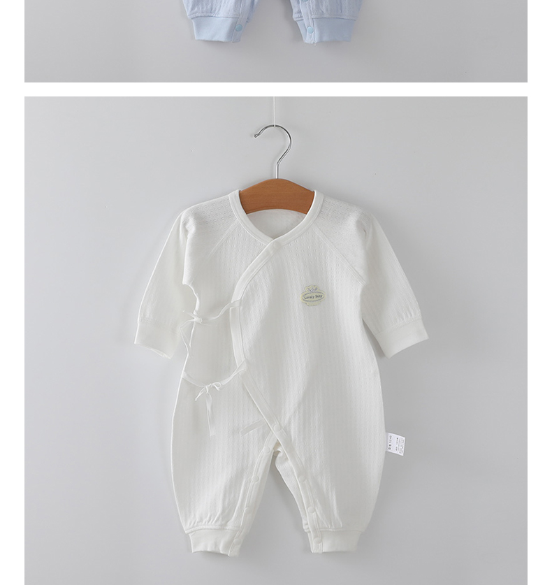Quần áo sơ sinh cho bé sơ sinh 0-3 tháng mùa thu cotton cho bé sơ sinh tu sĩ quần áo mùa xuân và đồ ngủ mùa thu jumpsuit mỏng - Áo liền quần shop quần áo trẻ em gần đây