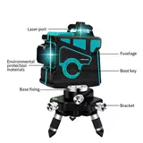 4D 360 ° 12 линий самоуровневой горизонтальный и вертикальный крест