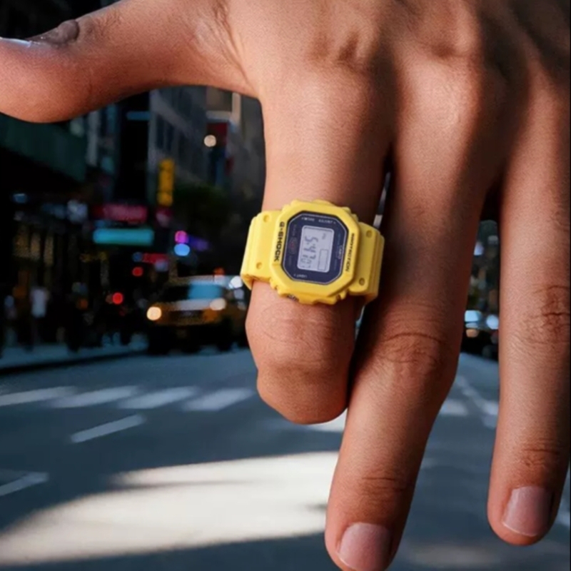 Casio Nano Limited Edition Gshock Anniversary Limited Edition Wide Colorful Small Square Ring Watch for Men Dwn-5600