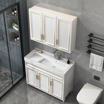 Ossa Washing Machine Integrated Cabinet Combined Bath Cabinet Balcony Washbasin Laundry Basin With Washboard Laundry Pool Tank