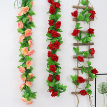 Simulation sunflower fake flower rattan plastic flower living room ceiling vine plant climbing wall air conditioning pipe shielding decoration