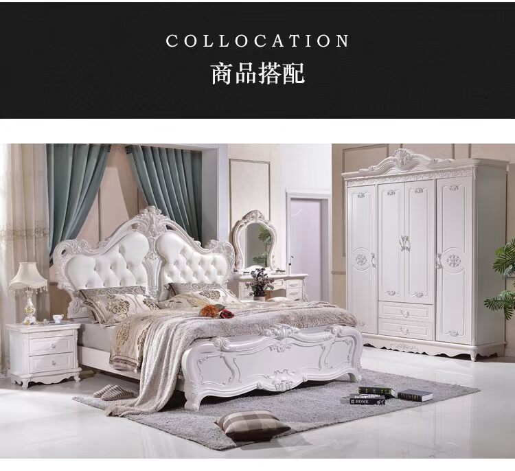 Bộ bàn ghế kết hợp phòng ngủ nhà giường tủ quần áo bàn trang điểm toàn bộ bộ đồ cưới bàn ghế hiện đại
