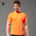 Kelme Calme Sports Tay áo ngắn nam Thoải mái và dễ thở khi áo thun thể thao thấm mồ hôi áo ba lỗ adidas nam Áo phông thể thao