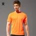 Kelme Calme Sports Tay áo ngắn nam Thoải mái và dễ thở khi áo thun thể thao thấm mồ hôi