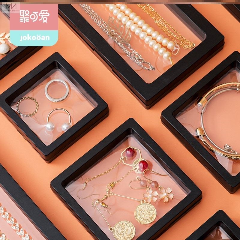 Earrings Jewelry Containing box Ornament Antioxidant Crisper film Suspension Pe Film Box TRANSPARENT FILM CASE