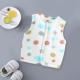 Áo sơ mi cotton cho bé sơ sinh mùa xuân và mùa thu nam nữ 0-1 tuổi áo ấm phần mỏng mặc vest nhỏ