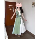 Свежий комплект, платье, белый кардиган