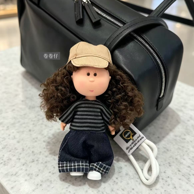 Onyclo New Potato Doll Pendant Bag Charm Keychain Potato Girl Doll Toy Gift for Friends
