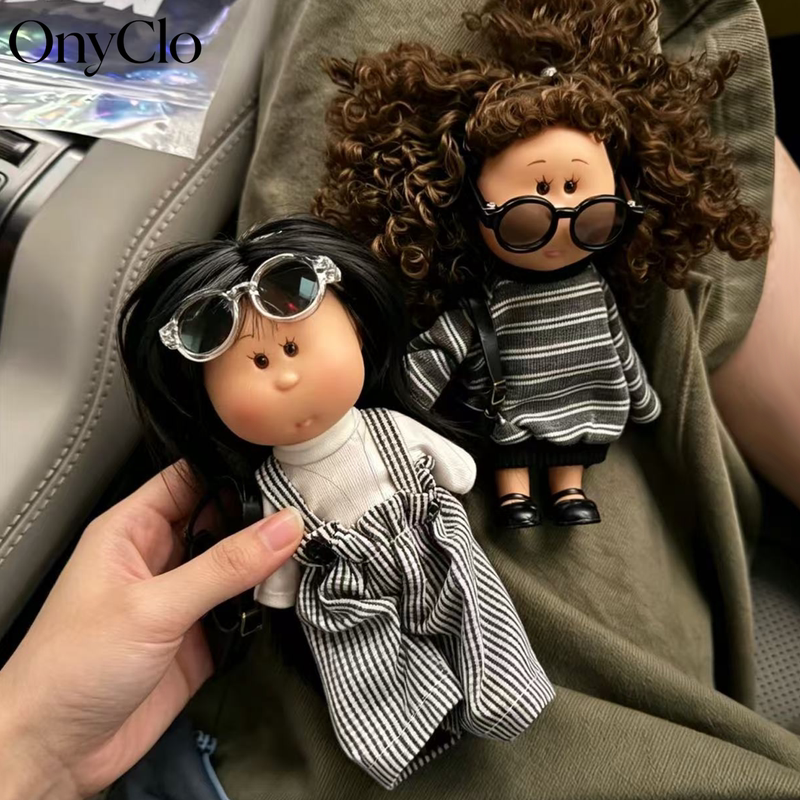 Onyclo New 14cm Potato Girl Doll Keychain Bag Pendant Accessory Car Keychain Gift for Friends