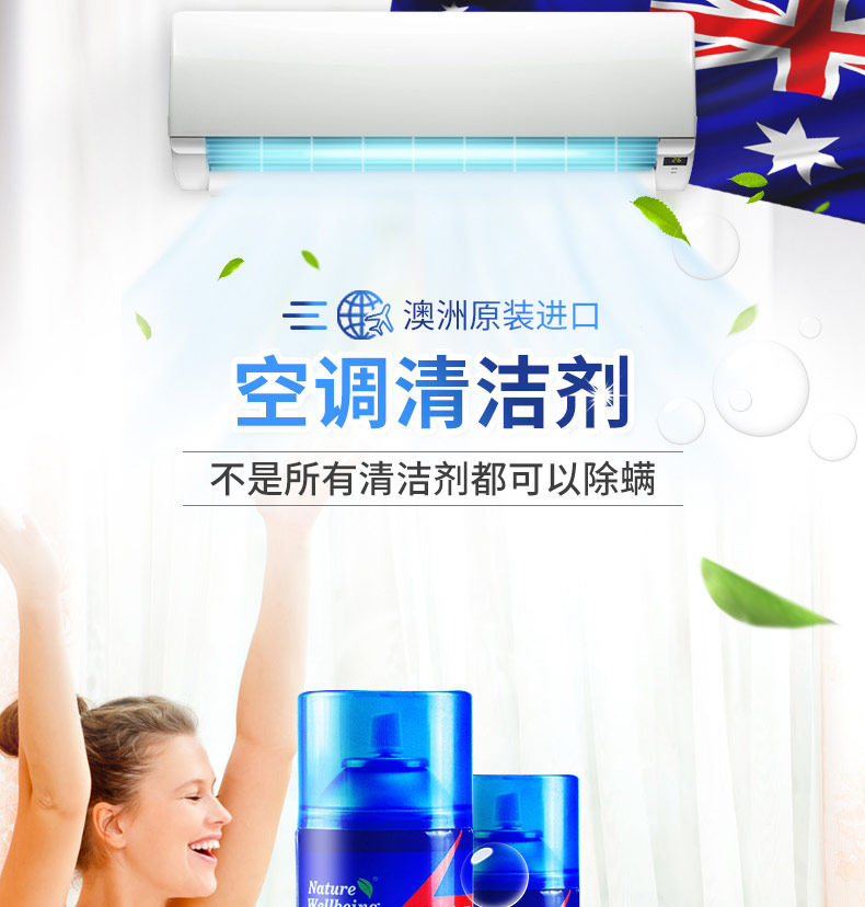 澳洲进口 Aoudy 奥媂 免拆免洗空调挂机泡沫清洁剂 500ml 图1