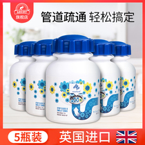 5 bottles of pipe dredging agent strongly dissolves sewer oil deodorizes and deodorizes household clogged toilet artifact