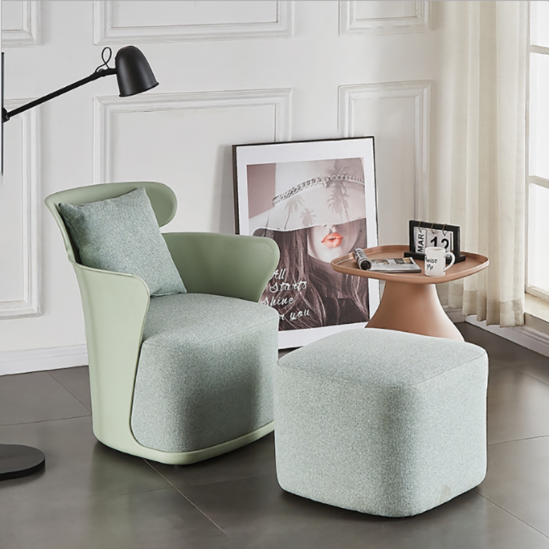 Nordic Single Sofa Chair Modern Living Room Backs Leisure Chair Lounge Chair VIP Guest Sofa