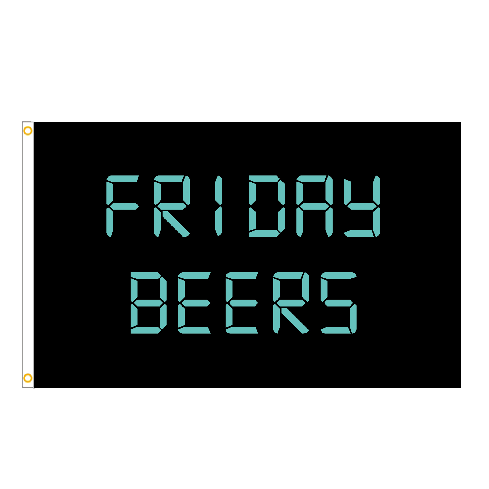 Foreign trade flag FRIDAY-BEERS outdoor sun protection polyester fiber hanging flag digital print
