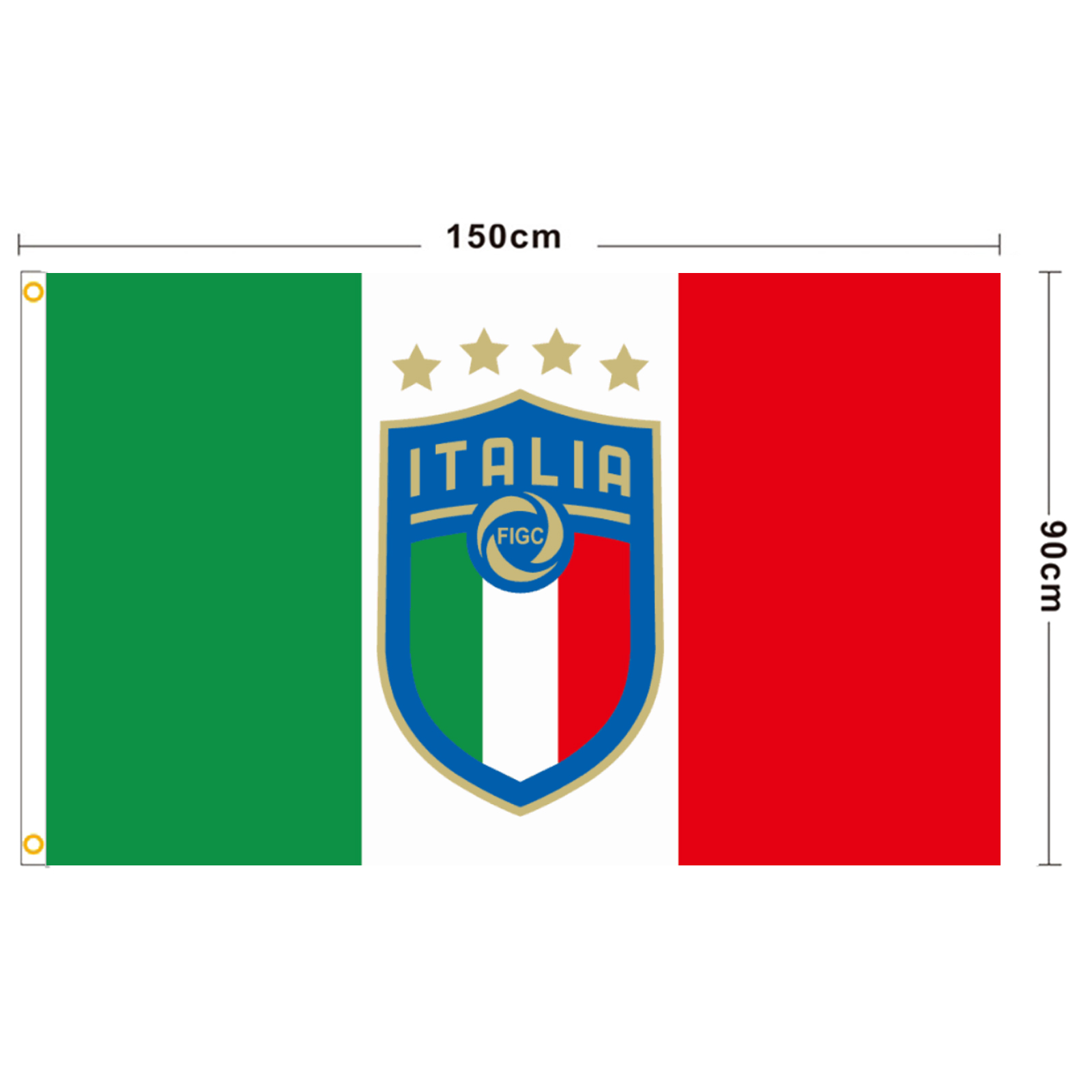 Foreign Trade Flag Football European Cup Italian National Team Flag Outdoor Polyester Fiber Sunscreen Hanging Flag