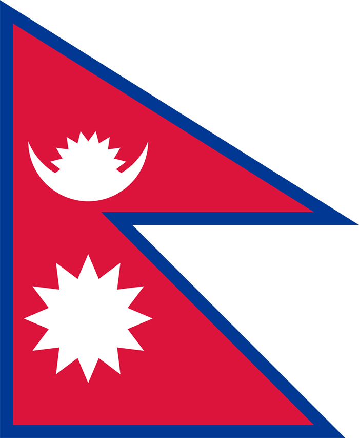  Custom 3 128 * 192CM Nepalese flag waterproof sunscreen can be booked for national flags