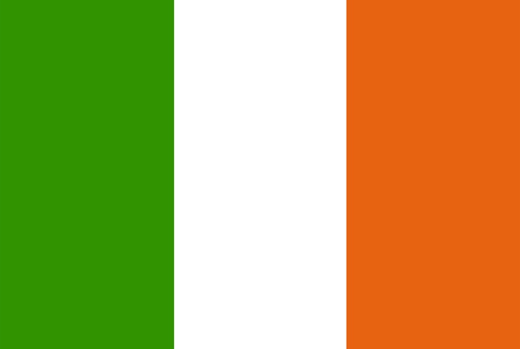 Irish flag face stickers waterproof self-adhesive flag stickers arm stickers cheerleading fan stickers 5*3cm