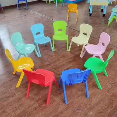 Children's chair thickened household children's dining chair kindergarten back chair learning table and chair baby plastic small stool