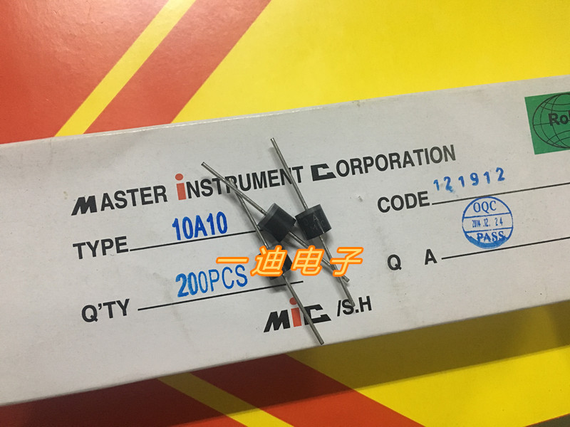 10A10 In-Line Rectifier Diode 10A1000V High Quality Environmental Protection 0 24 Pieces