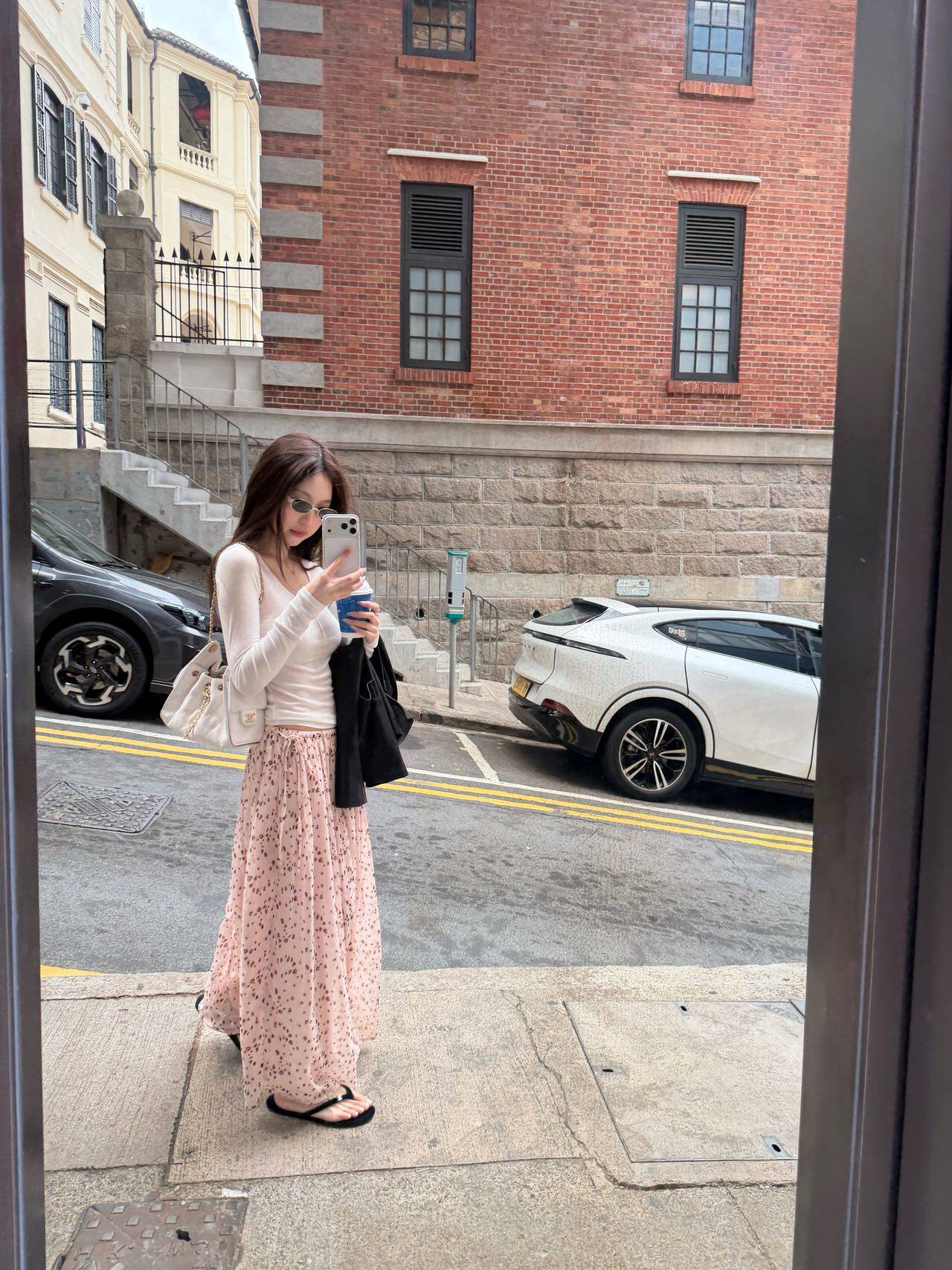 В наличии! oker章壳儿 оригинальная цветочная юбка с эластичной талией средней длины корейский стиль A793