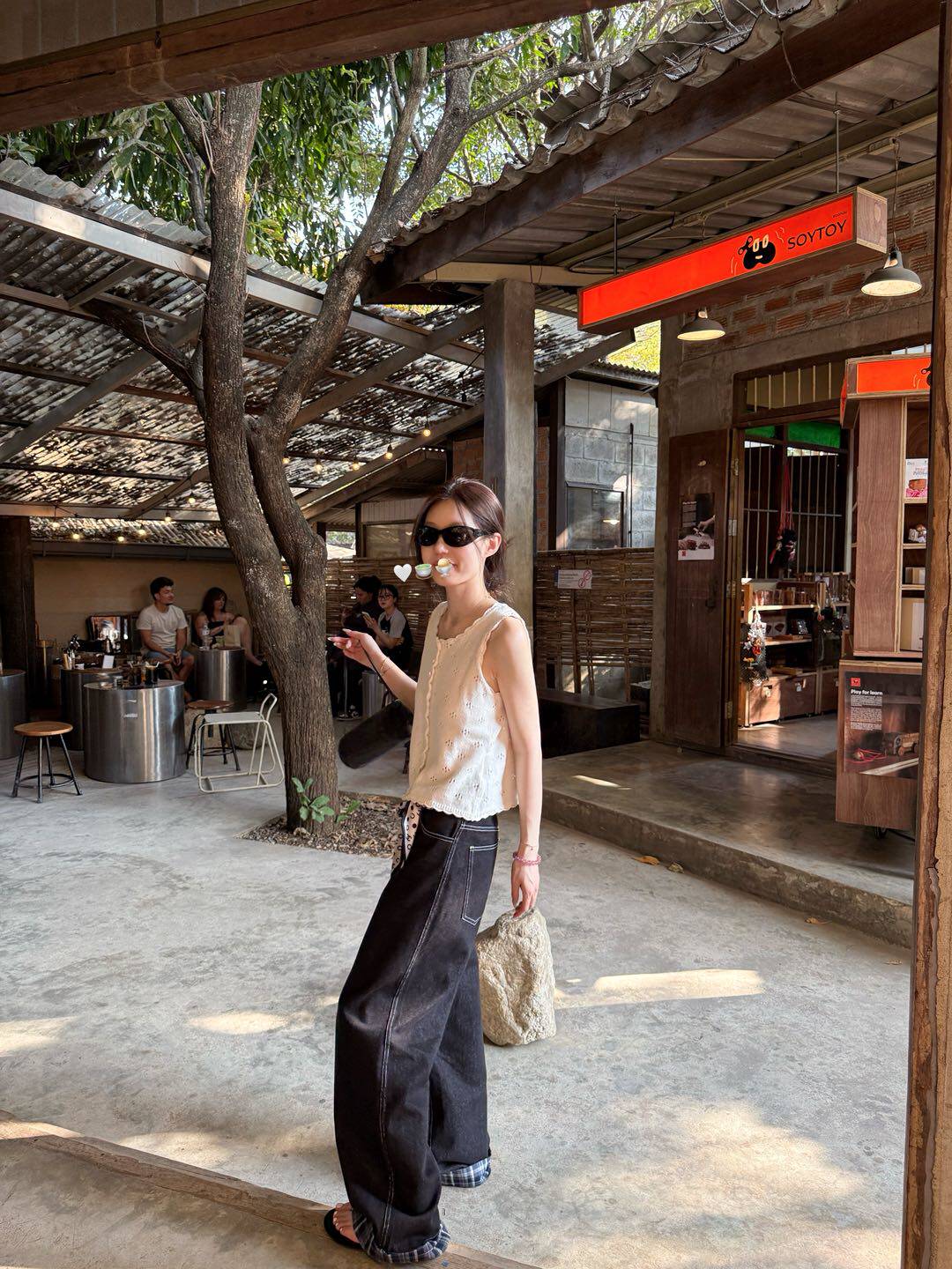 В наличии! oker章壳儿 оригинальная льняная ажурная жилетка корейского стиля универсальная майка топ новая модель 26 A683