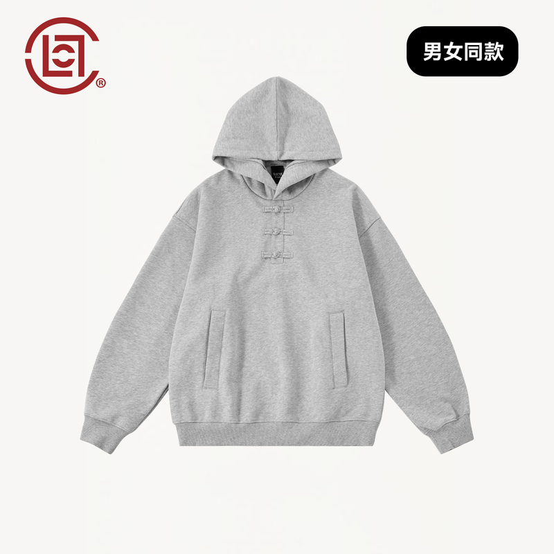 Clottee by Clot Autumn New Collection Buttoned Hooded Sweatshirt Unisex Casual Loose Hoodie Trendy Brand Top W Clottee by Clot Autumn New Collection Buttoned Hooded Sweatshirt Unisex Casual Loose Hoodie Trendy Brand Top W