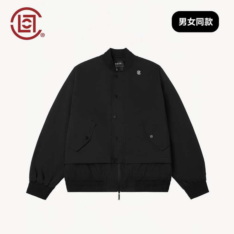Clottee by Clot Autumn/Winter Patchwork Bomber Jacket for Men, Mortise and Tenon Series, Managed by Edison Chen W