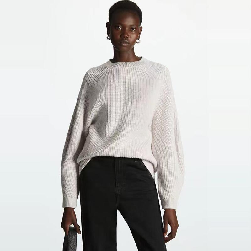 Chunyuan Cs Women's Standard Edition Merino Wool Ribbed Sweater Autumn New Arrival B335B