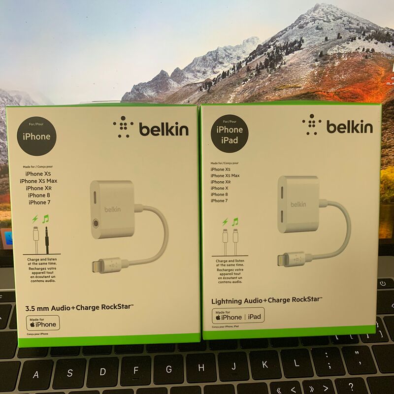 Belkin Iphonex Music Listening and Charging Lighting+3.5Mm Two-In-One Converter