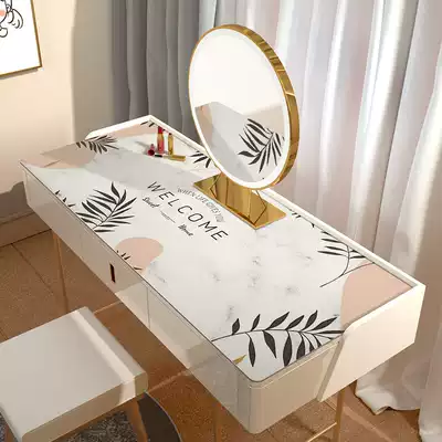 Dressing table tablecloth Bedroom high-end sense ins wind girl dressing table waterproof leave-in custom nail desktop mat