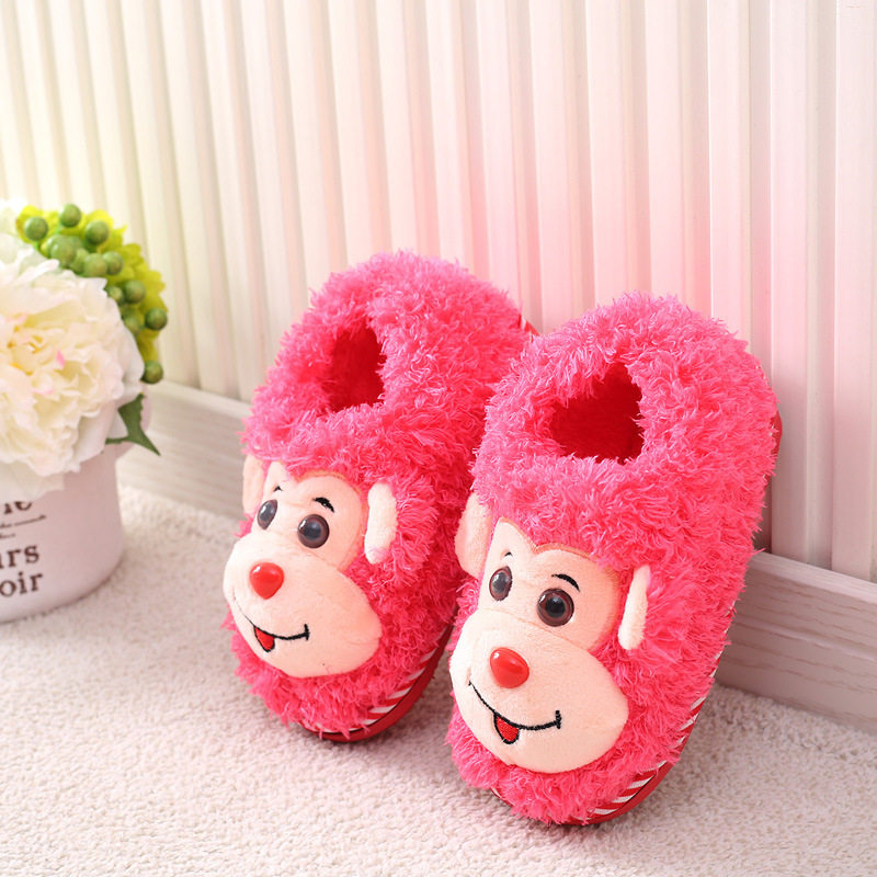 Pantoufles enfants en suède pour hiver - semelle PU - Ref 1016077 Image 17