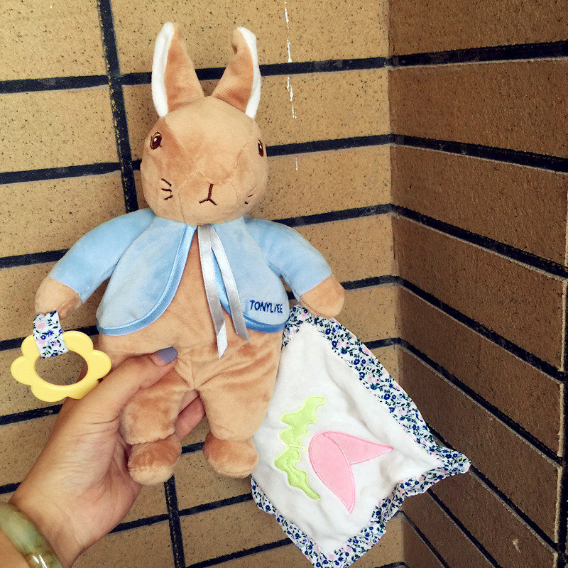 Export rabbit doll tooth fixing device Baby soothing towel Newborn can import doll plush toys