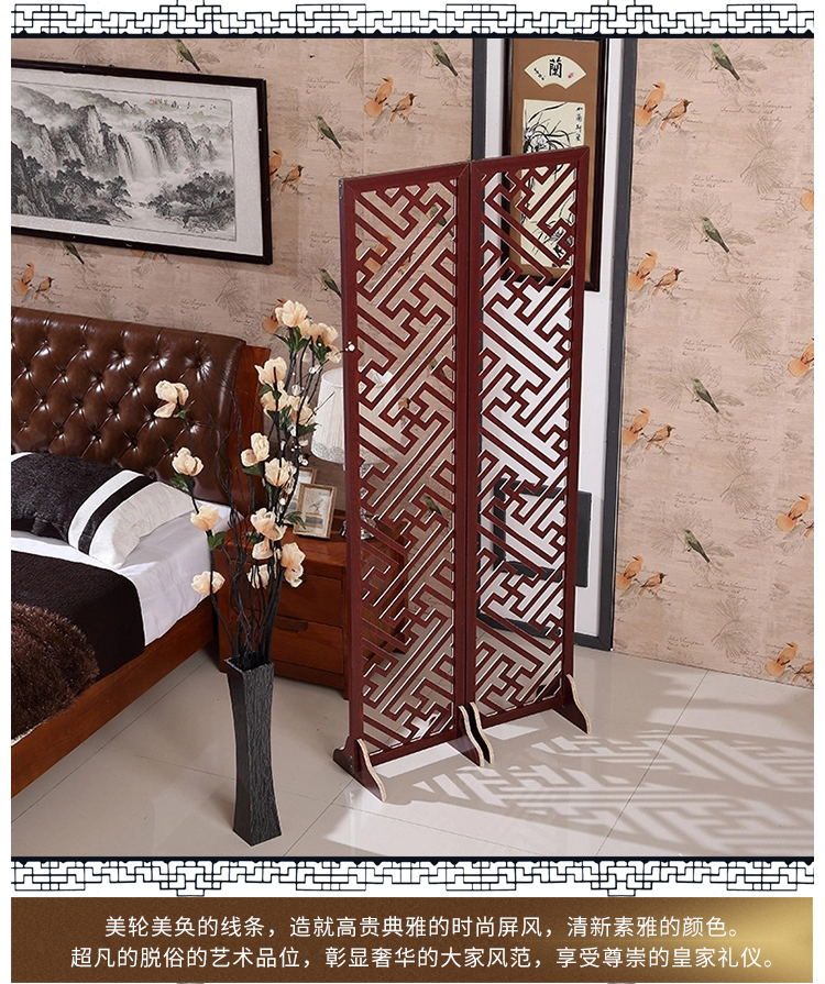 Đơn giản hiện đại vẻ đẹp châu Âu sức khỏe hiện đại Trung Quốc màn hình phân vùng màn hình gấp phòng khách phòng ngủ di động gấp đơn giản - Màn hình / Cửa sổ cac mau binh phong dep