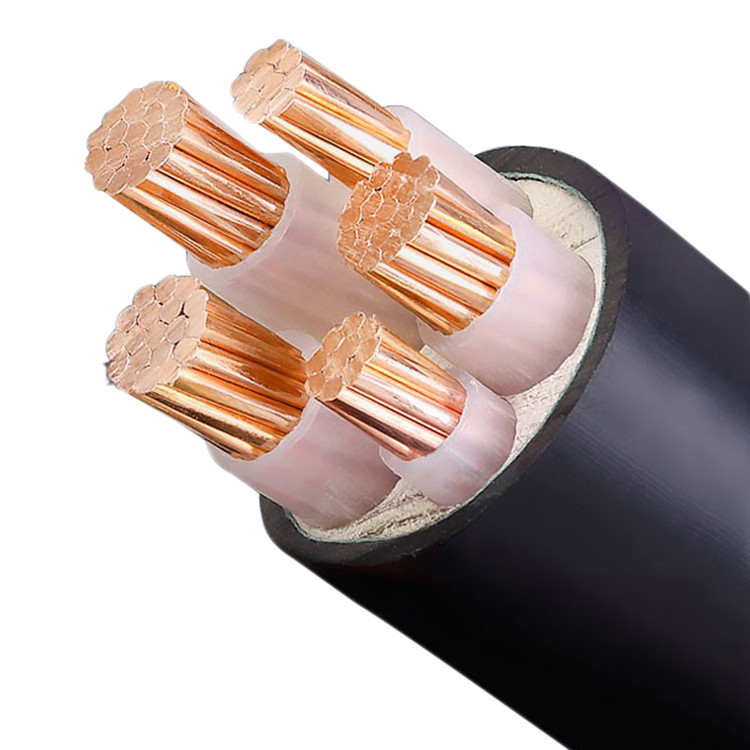 National Label YJV3 * 50 2 * 25 squared flame retardant pure copper core three-phase five-wire cable line YJV22 VLV YJLV22