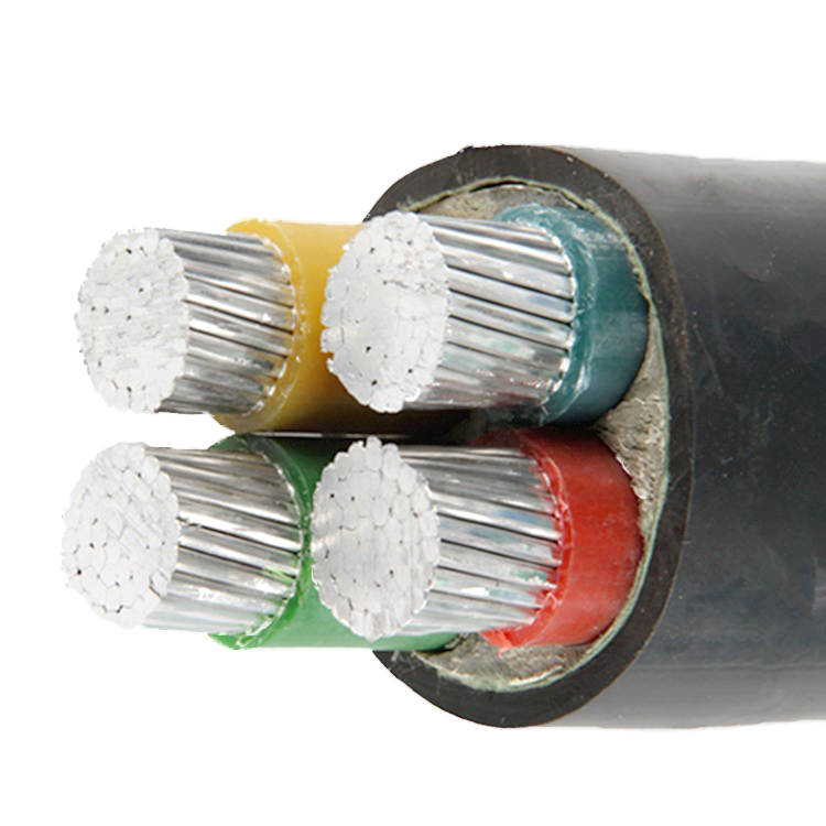 National Label YJLV VLV4 * 70 squared flame retardant aluminium core three-phase four-wire power cable line YJV YJV22 VVR