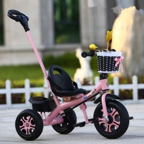 Xe ba bánh trẻ em có thể ngồi và đặt xe đạp cho trẻ em 1-2-3-5 tuổi Xe đẩy trẻ sơ sinh - Con lăn trượt patinet / trẻ em patin trẻ em