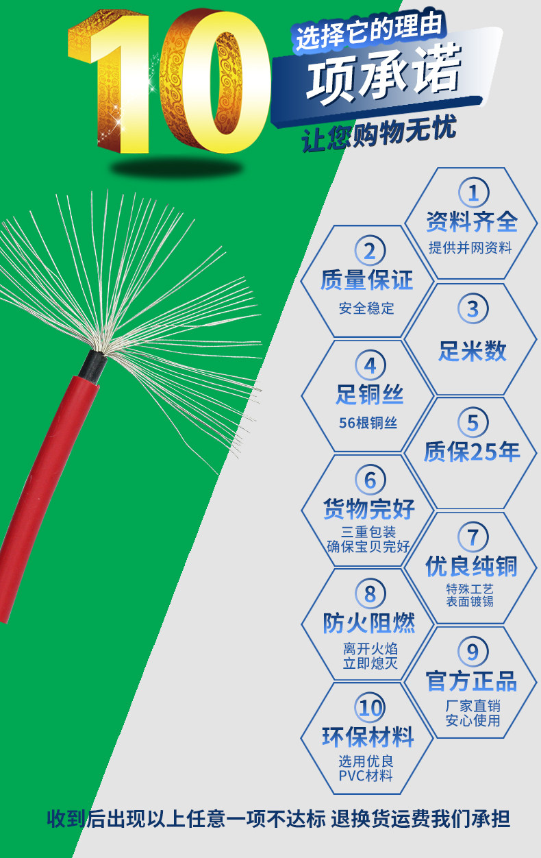 PV1-F 1000V TUV认证 品恩泰克太阳能光伏直流电缆：绿色能源的完美伴侣