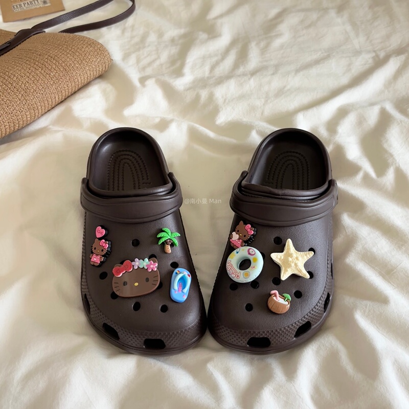 Cartoon Arch Hole Shoes for Women, Summer Thick-Soled soft sole Eva Casual Non-Slip Breathable Beach Sandals for Outdoor Wear Cartoon Arch Hole Shoes for Women, Summer Thick-Soled soft sole Eva Casual Non-Slip Breathable Beach Sandals for Outdoor Wear