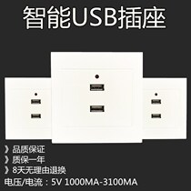 USB socket panel 1~3 1A 220V to 5V 234 charging port 86 type wall concealed switch