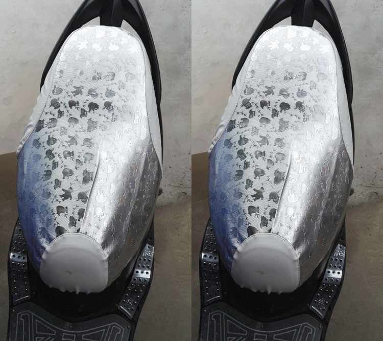 Xe máy điện đệm che chống thấm kem chống nắng bốn mùa phổ scooter da bọc ghế da xe điện ghế đệm da 	bọc da yên xe máy sh