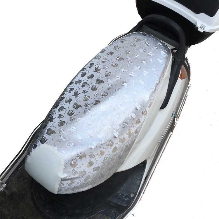 Xe máy điện đệm che chống thấm kem chống nắng bốn mùa phổ scooter da bọc ghế da xe điện ghế đệm da 	bọc da yên xe máy sh