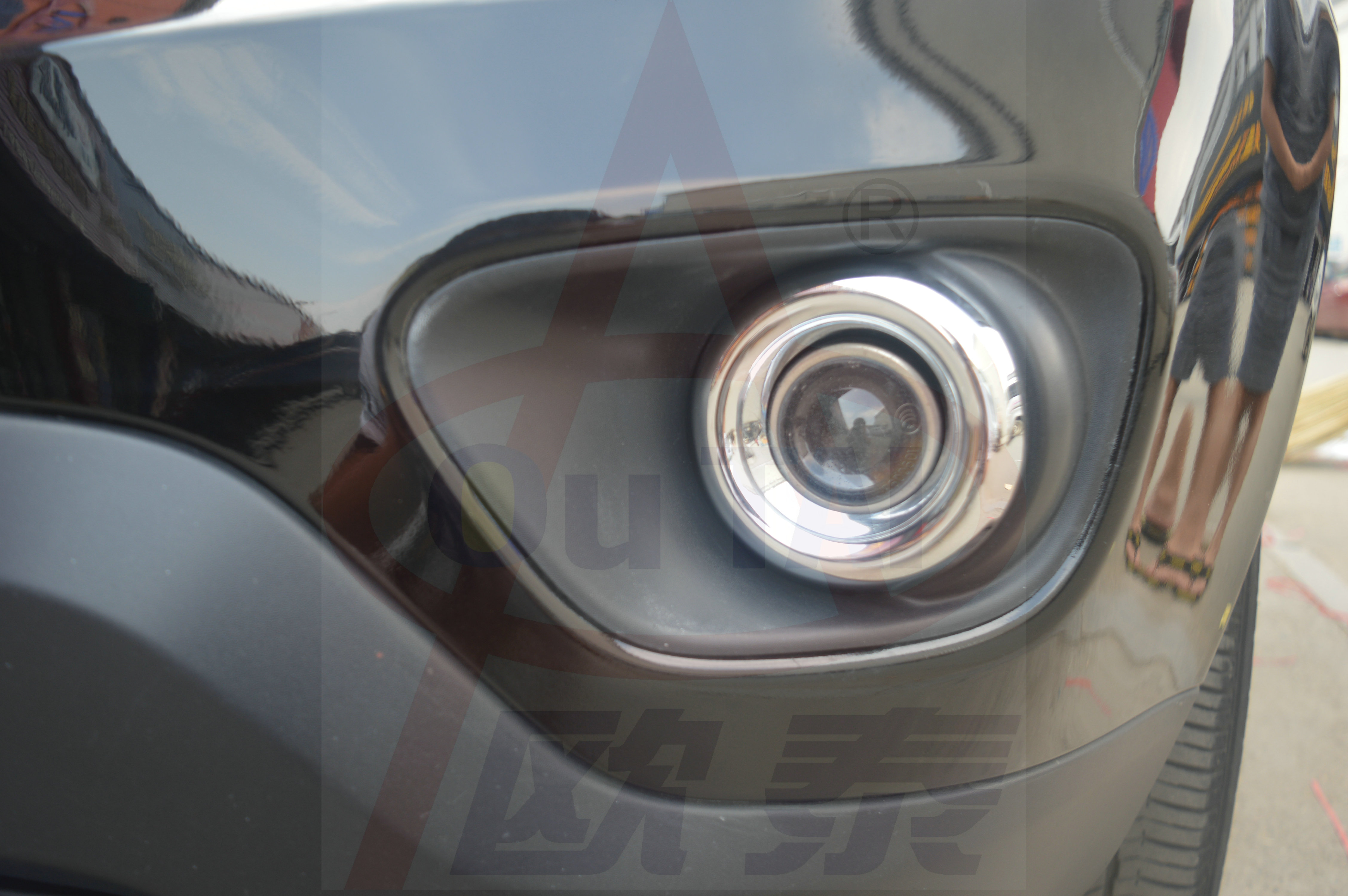 11-15 Guide Headlight Eyebrow Tail Lamp Cover Rear Fog Lamp Cover Front Fog Lamp Ring Bright Strip Decoration Modification