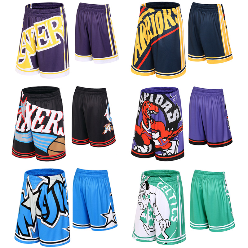 Basketball Shorts Men Sports Training Speed Dry Breathable Tide Fitness Running Casual Retro Street Loose Shorts 50%