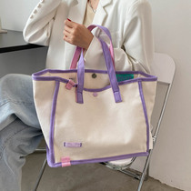 Mommy bag 2022 new fashion treasure mother with bag out bag canvas handbag large capacity outgoing walking bag