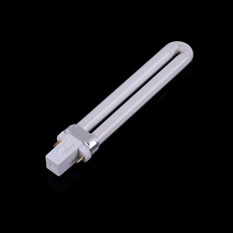 Lamp tube Shanghai Chi ball two-needle eye bulb energy-saving fluorescent table lamp 11WU type three primary color glass H lighting tube