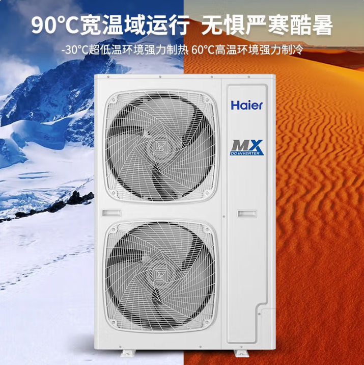 海尔中央空调风管机天花机一拖二10匹商用嵌入式空调1级变频：高效节能的商用空调新选择！